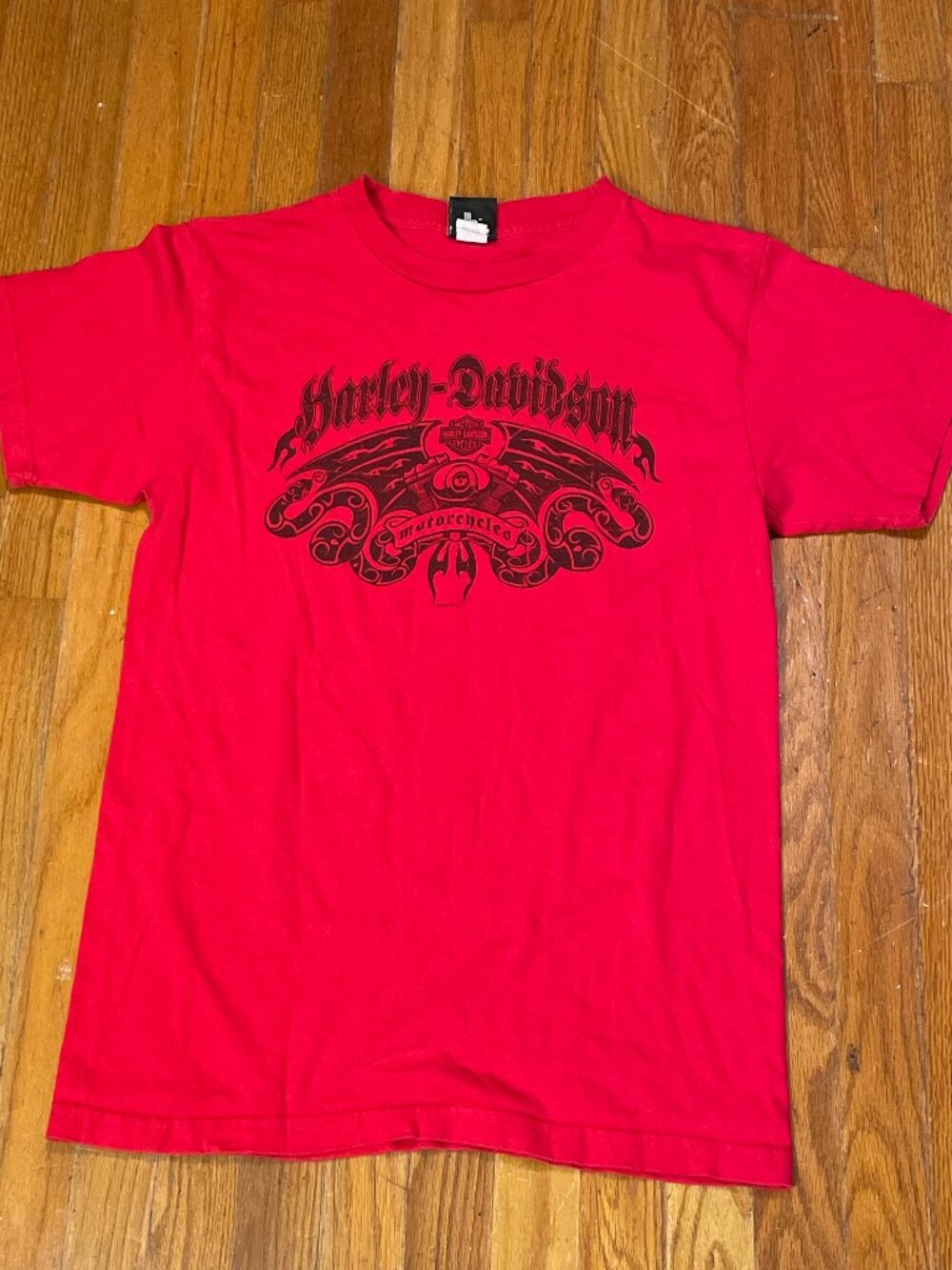 Vintage Harley Davidson T-Shirt Red Mens Size M